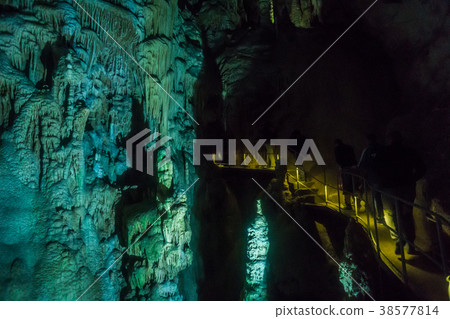 Speleothems in solutional karst cave. Emine-Bair Speleothems in solutional karst cave. Emine-Bair 38577814