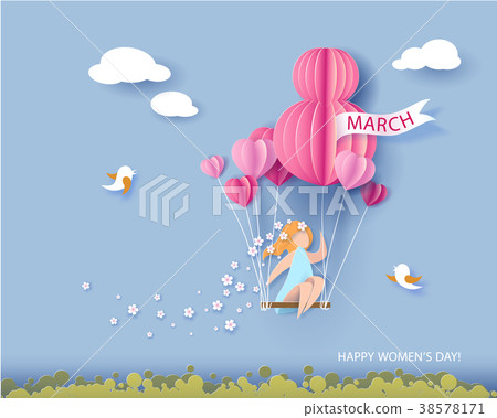 Card for 8 March womens day. Card for 8 March womens day. 38578171