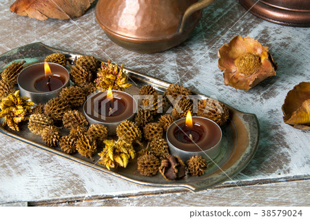 Brown aroma candles 38579024