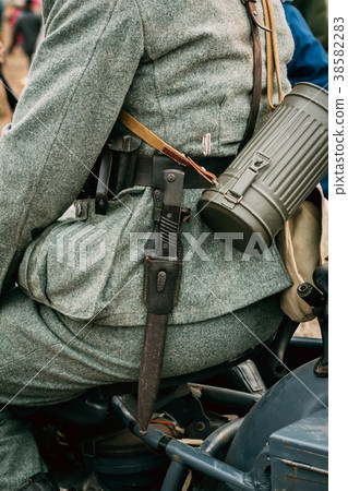 German soldier Wehrmacht with bayonet knife German soldier Wehrmacht with bayonet knife 38582283