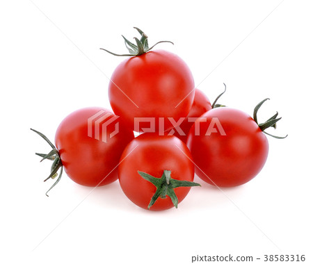 Fresh tomatoes on white background. 38583316