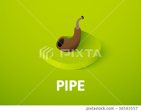 Pipe isometric icon, isolated on color background 38583557