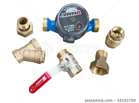 water meter and various plumbing fittings water meter and various plumbing fittings 38583709