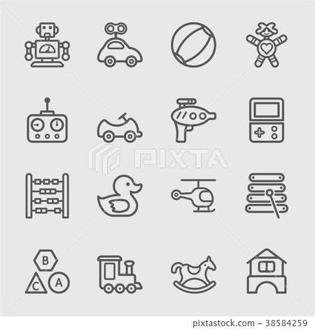 Toy line icon 38584259
