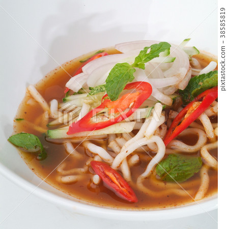 assam laksa, asian malaysian food 38585819