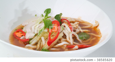 assam laksa, asian malaysian food 38585820