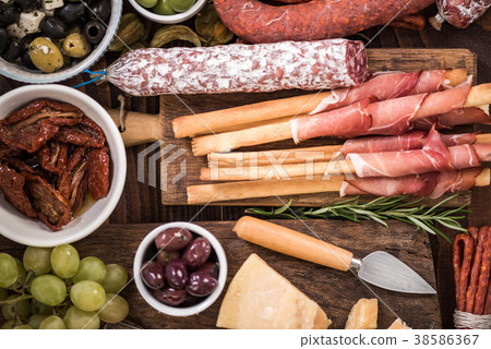 Food made for sharing with friends,spanish tapa 38586367