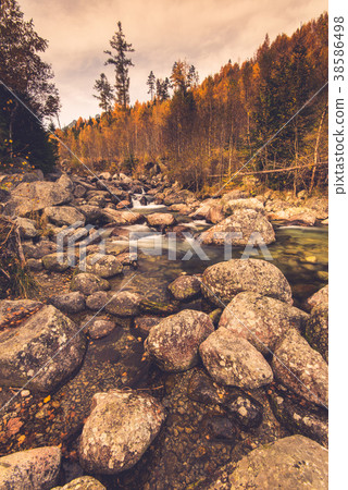 Mountain river in High Tatra mountains,Slovakia 38586498