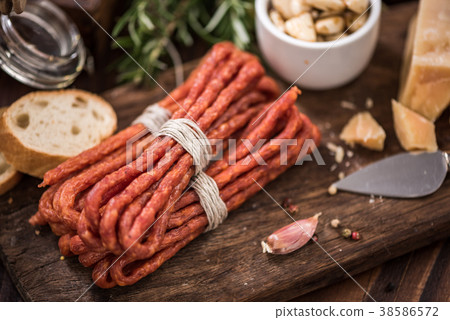 Polish kabanos dried sausage 38586572
