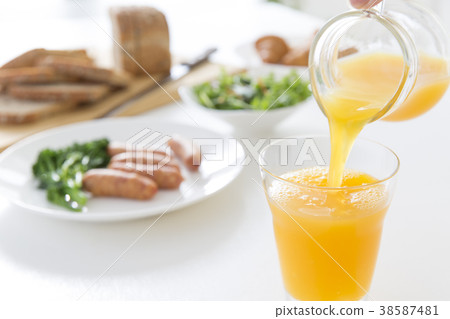 Pour orange juice 38587481