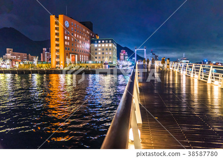 «Fukuoka Prefecture» Mojiko retro district · night view «Fukuoka Prefecture» Mojiko retro district · night view 38587780