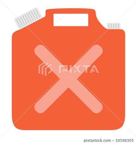 Kerosene can colored illustration icon 38588305