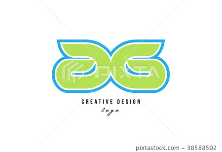 blue green alphabet letter ag a g logo icon design blue green alphabet letter ag a g logo icon design 38588502