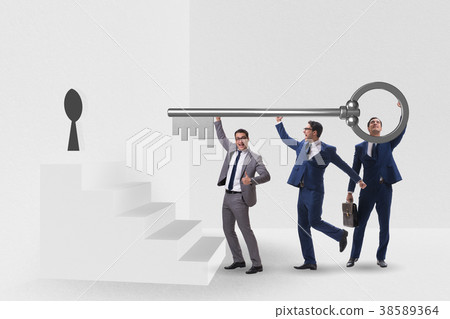 Businessmen in team and teamwork concept Businessmen in team and teamwork concept 38589364
