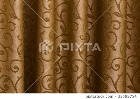 Brown fabric curtains Brown fabric curtains 38589754
