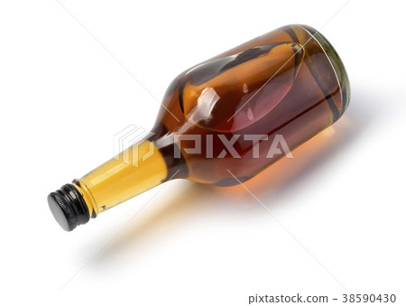 whiskey bottle isolated 38590430