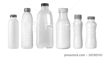 plastic bottle on white 38590545