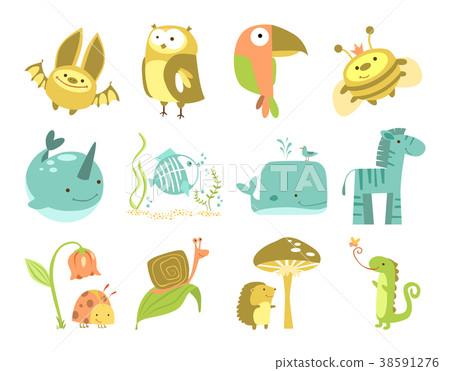 cute animals set cute animals set 38591276