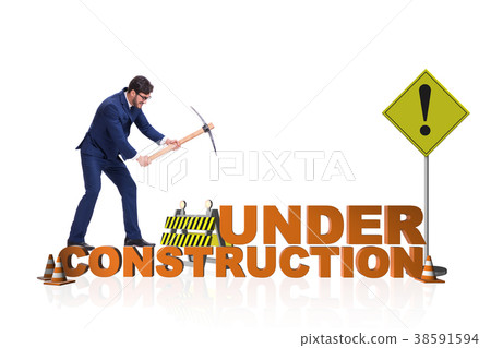 Concept of under construction for your webpage 38591594
