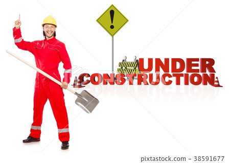 Concept of under construction for your webpage 38591677