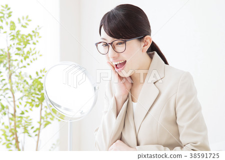 Business beauty female businessman white background Business beauty female businessman white background 38591725