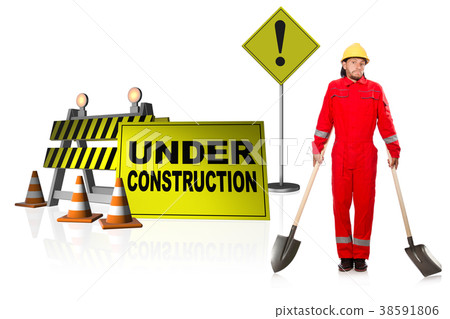 Concept of under construction for your webpage 38591806