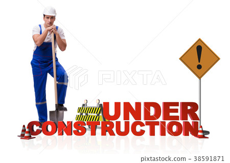 Concept of under construction for your webpage 38591871