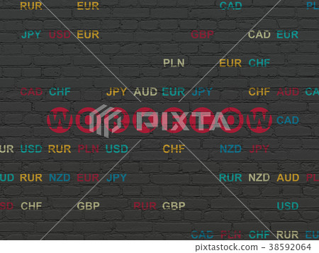 Business concept: Workflow on wall background Business concept: Workflow on wall background 38592064