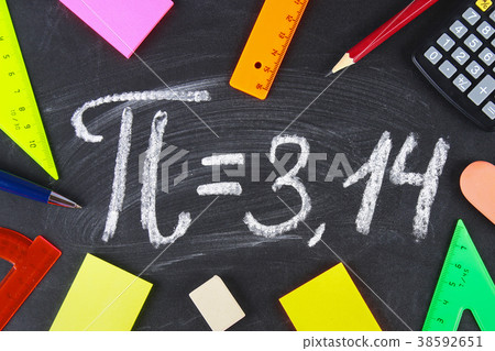 The mathematical sign or symbol for Pi 38592651