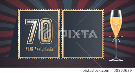 70 years anniversary vector icon, logo 70 years anniversary vector icon, logo 38593689
