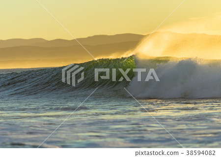 Ocean Wave Crashing Dawn 38594082