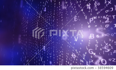 Bright Blue Cube With Askew Texts Bright Blue Cube With Askew Texts 38594609