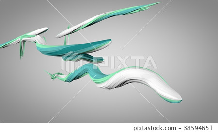 3D Smart Strokes Swirling in an Askew Way 3D Smart Strokes Swirling in an Askew Way 38594651