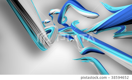 3D Coiling Strokes Curling in an Askew Way 3D Coiling Strokes Curling in an Askew Way 38594652