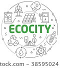 Lines illustration ecocity 38595024