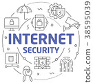 Lines illustration internet security 38595039