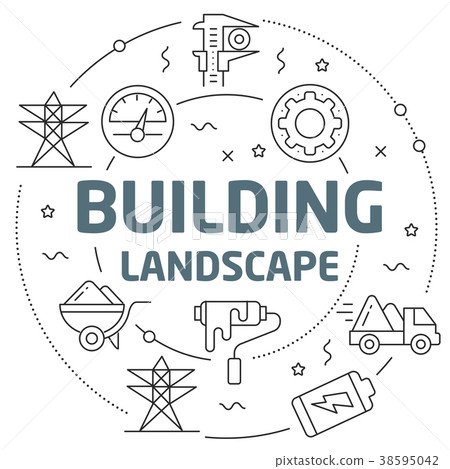 Lines illustration industry Lines illustration industry 38595042
