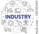 Lines illustration industry 38595045