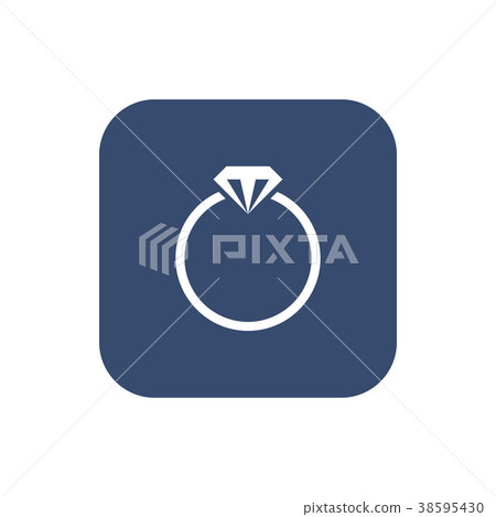 Ring icon. Flat design. 38595430