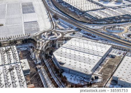 paris airport covered by snow paris airport covered by snow 38595753