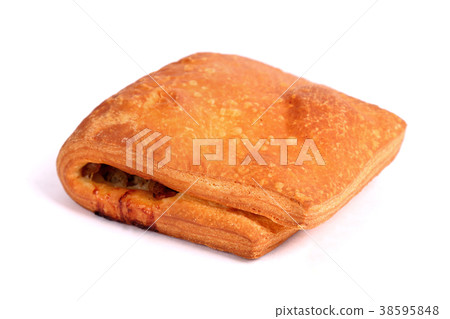 Meat filled puff pastry strudel Meat filled puff pastry strudel 38595848