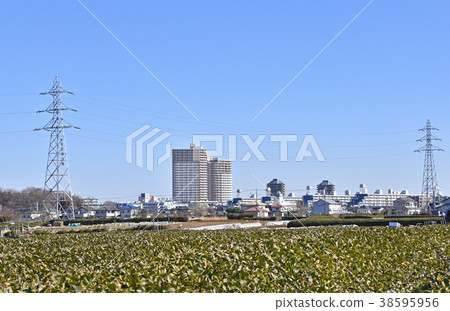 朝Kotozushi站的遠景（從Iruma Tokorozawa旁路的誓言橋） 38595956