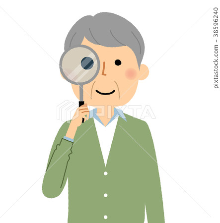 高級男性爺爺放大鏡 38596240