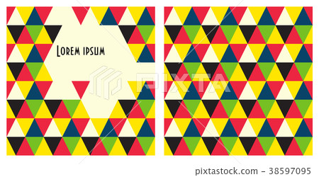Square Booklet or brochure cover vector template. Square Booklet or brochure cover vector template. 38597095