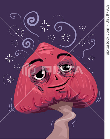 Psychedelic Mushroom Mascot Drug Effect  38597918