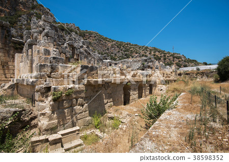 Ancient lycian Myra rock tomb Ancient lycian Myra rock tomb 38598352