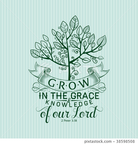 Christian print. Grow in the Grace 38598508