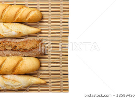 Various of french baguette isolated Various of french baguette isolated 38599450