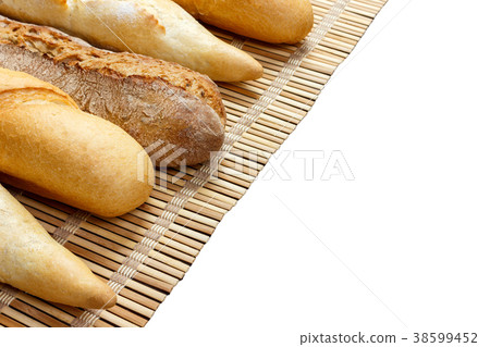 Various of french baguette isolated 38599452