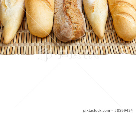 Various of french baguette isolated Various of french baguette isolated 38599454